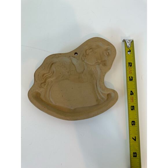 Vintage Cookie Mold Rocking Horse, Baking Stone, Brown Bag Cookie Art 1986 - Picture 9 of 11
